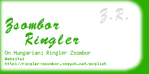 zsombor ringler business card